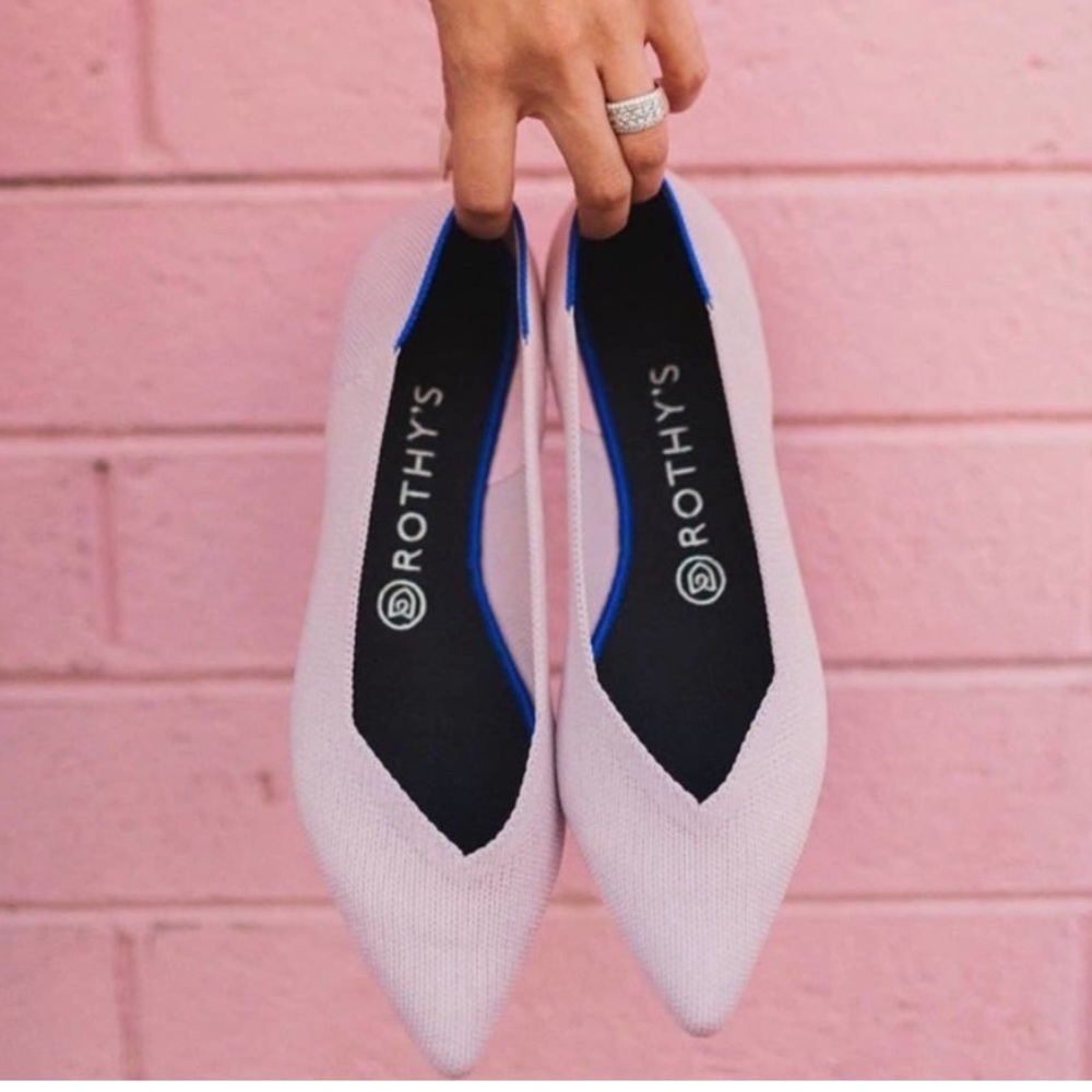 Rothy’s | The Point | Petal Pink flats | size 8